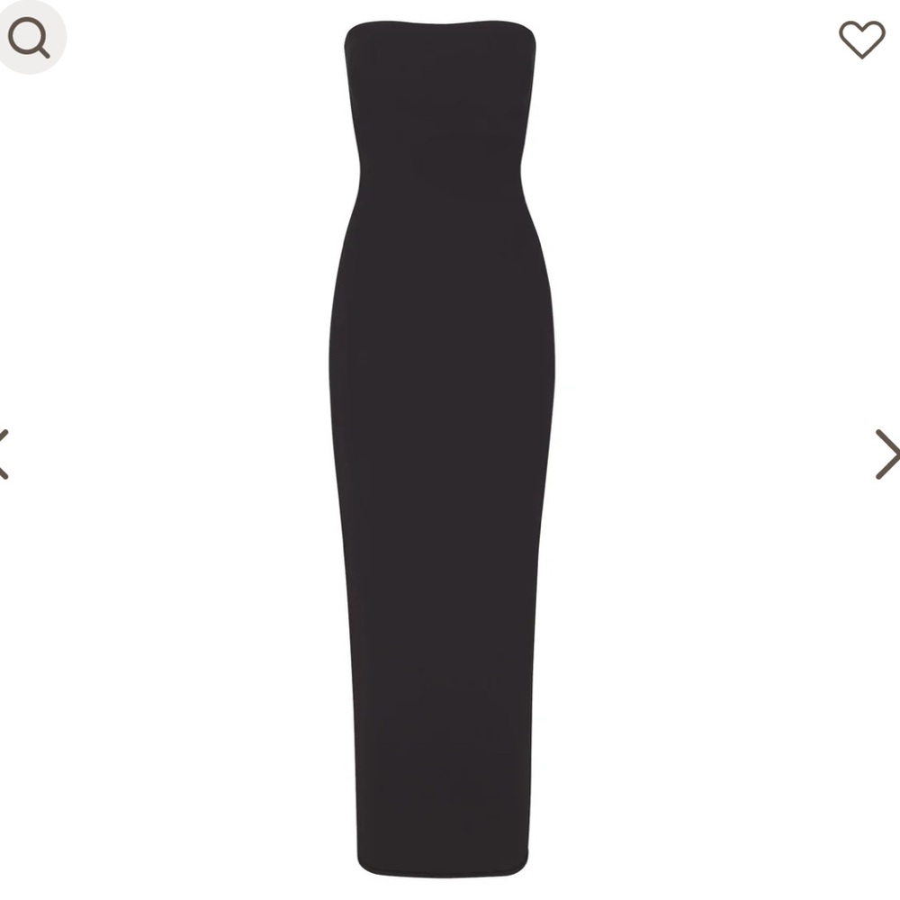 NWOT Skims Fits Everybody Tube Dress new black strapless - Picture 3 of 8